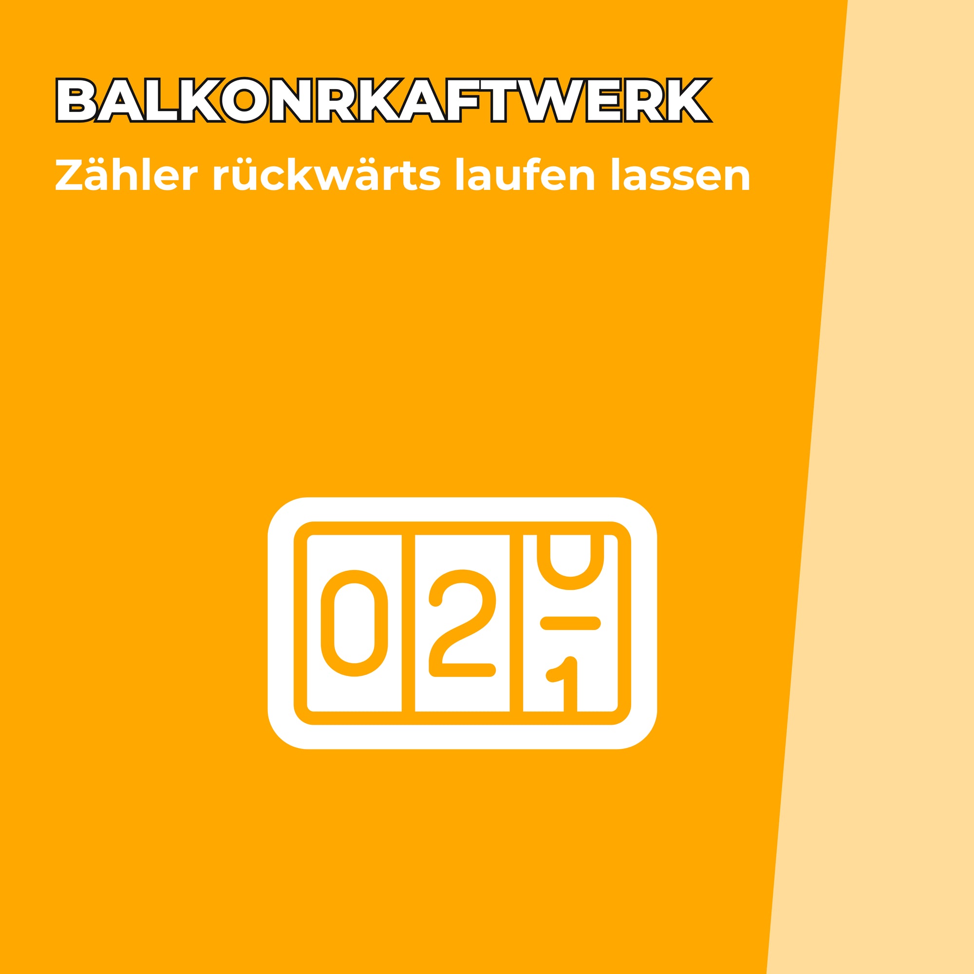 Balkonkraftwerk – Zähler rückwärts laufen lassen