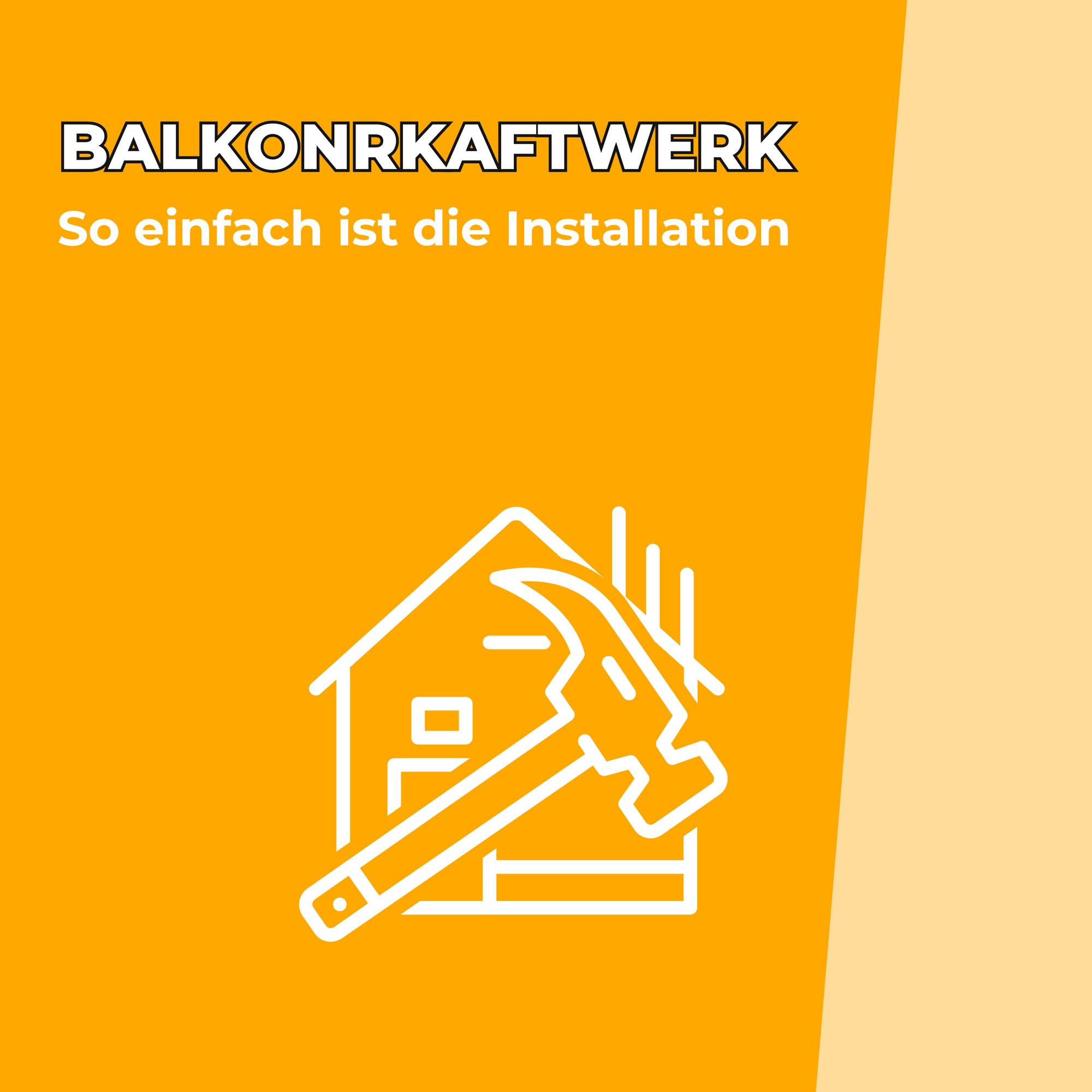 Installation Balkonkraftwerk