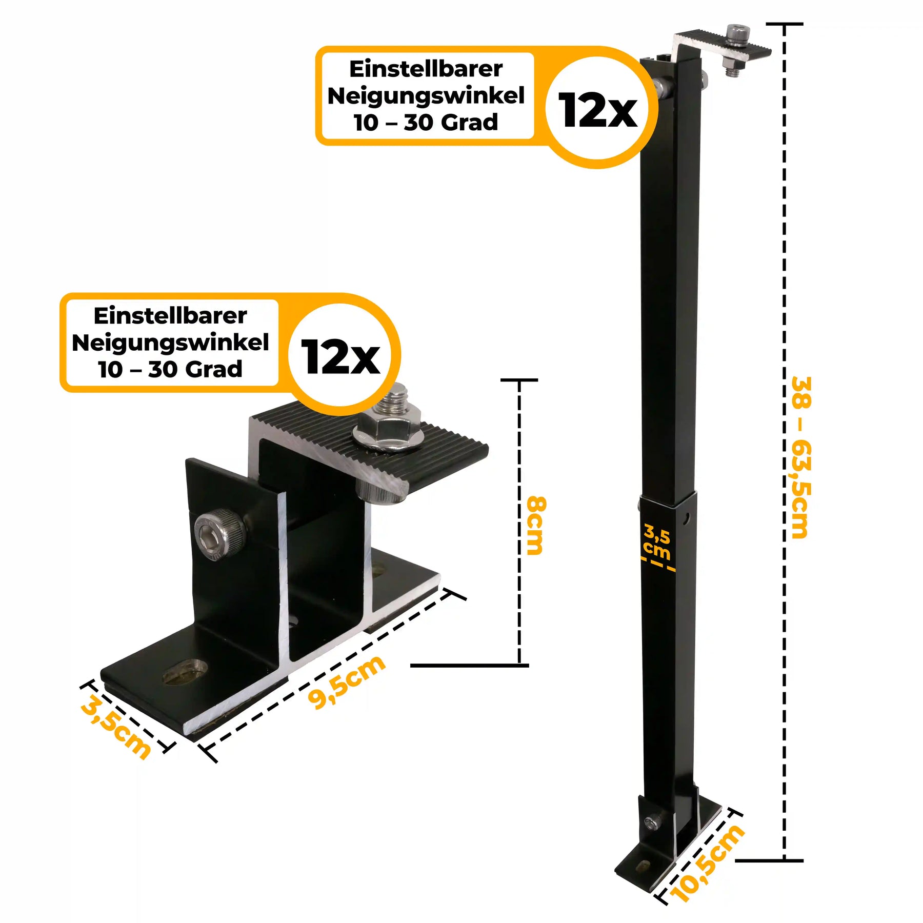 Balkonkraftwerk mit Anker SOLIX Solarbank 3 Pro 3000W Glas-Glas bifazial - Komplettset Flachdach/Boden