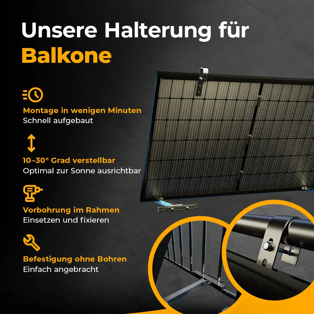 Halterung für Gitterbalkon – solago