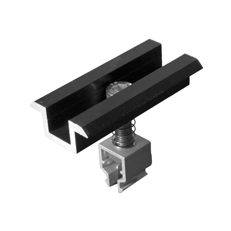 Mittelklemme Klick System schwarz, eloxiert - 30 mm