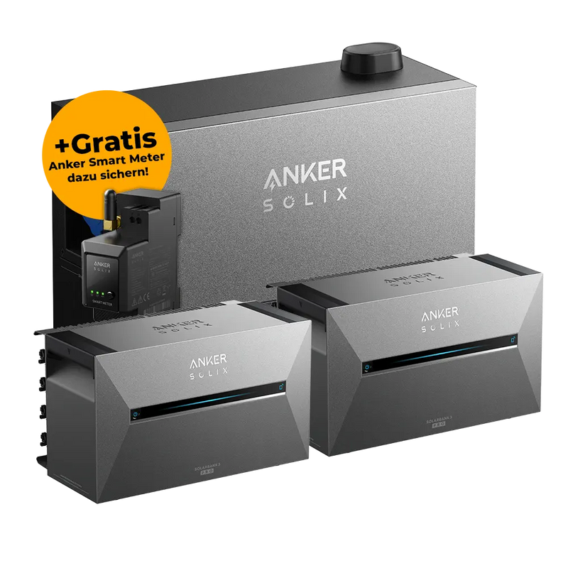 Anker SOLIX Power Dock Set mit 2x Solarbank 3 Pro inkl. Smart Meter