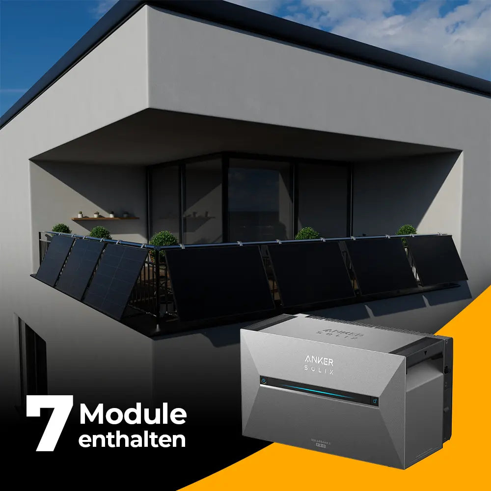Balkonkraftwerk für den Gitterbalkon mit 3500W mit Speicher