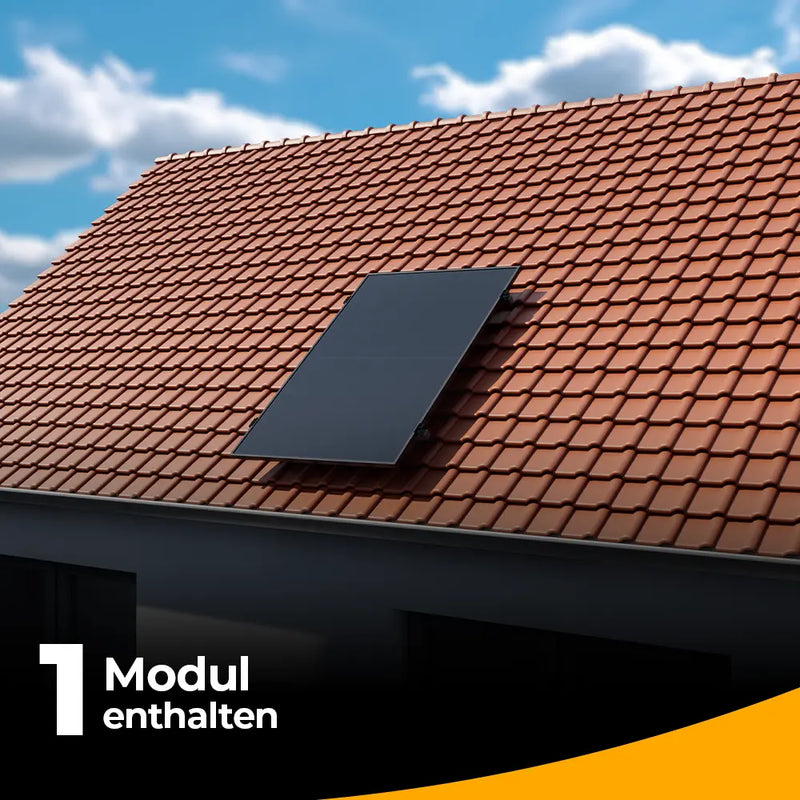 Balkonkraftwerk 500W – Komplettset Schrägdach