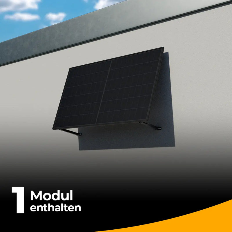 Balkonkraftwerk 500W - Komplettset Wandmontage