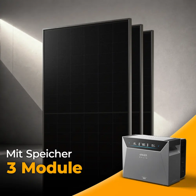 Balkonkraftwerk 1500W mit Speicher Anker SOLIX 4 Pro – Set