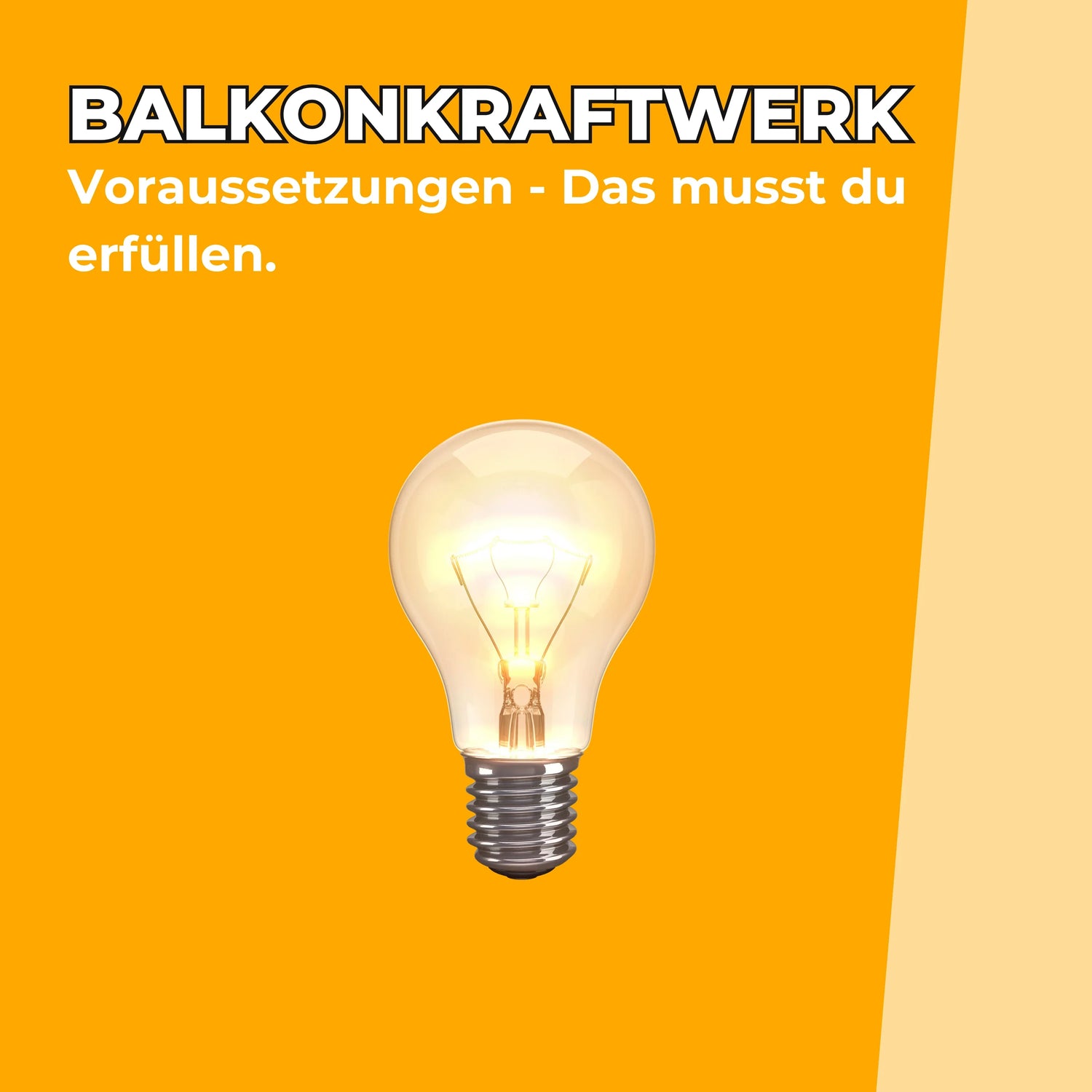 Voraussetzungen für Solaranlage