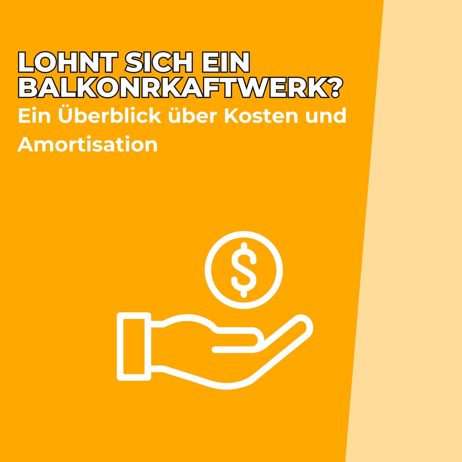 Kosten und Amortisation Balkonkraftwerk