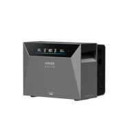 Solarkraftwerk 4000W mit Speicher Anker SOLIX 4 Pro - Komplettset Stabgitterzaun