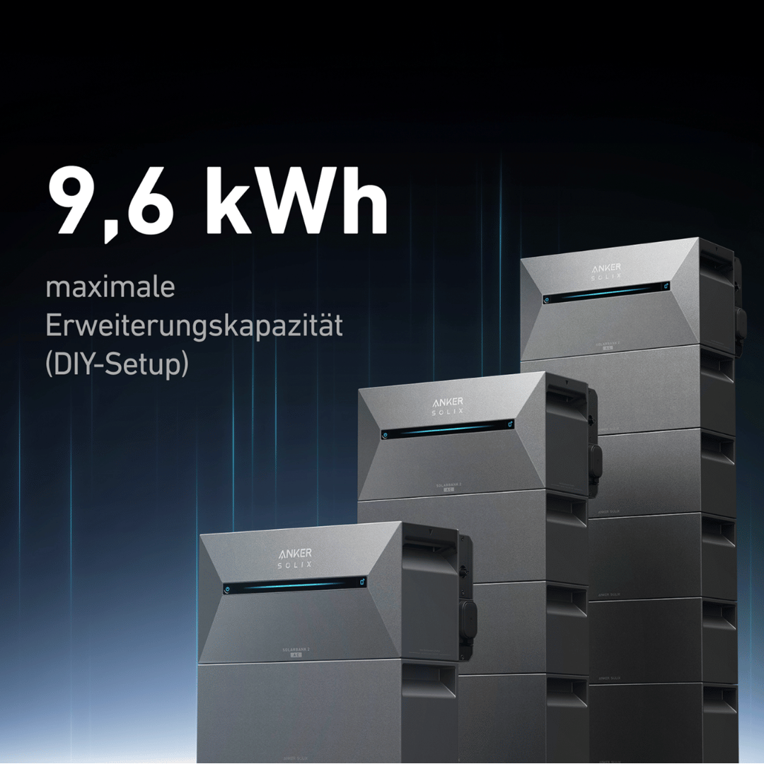 Anker SOLIX Solarbank 2 AC - Balkonkraftwerk mit Speicher - 1,6 kWh