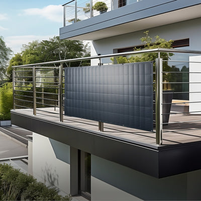 Balkonkraftwerk 800W Glas-Glas bifazial - Set (drosselbar) – solago