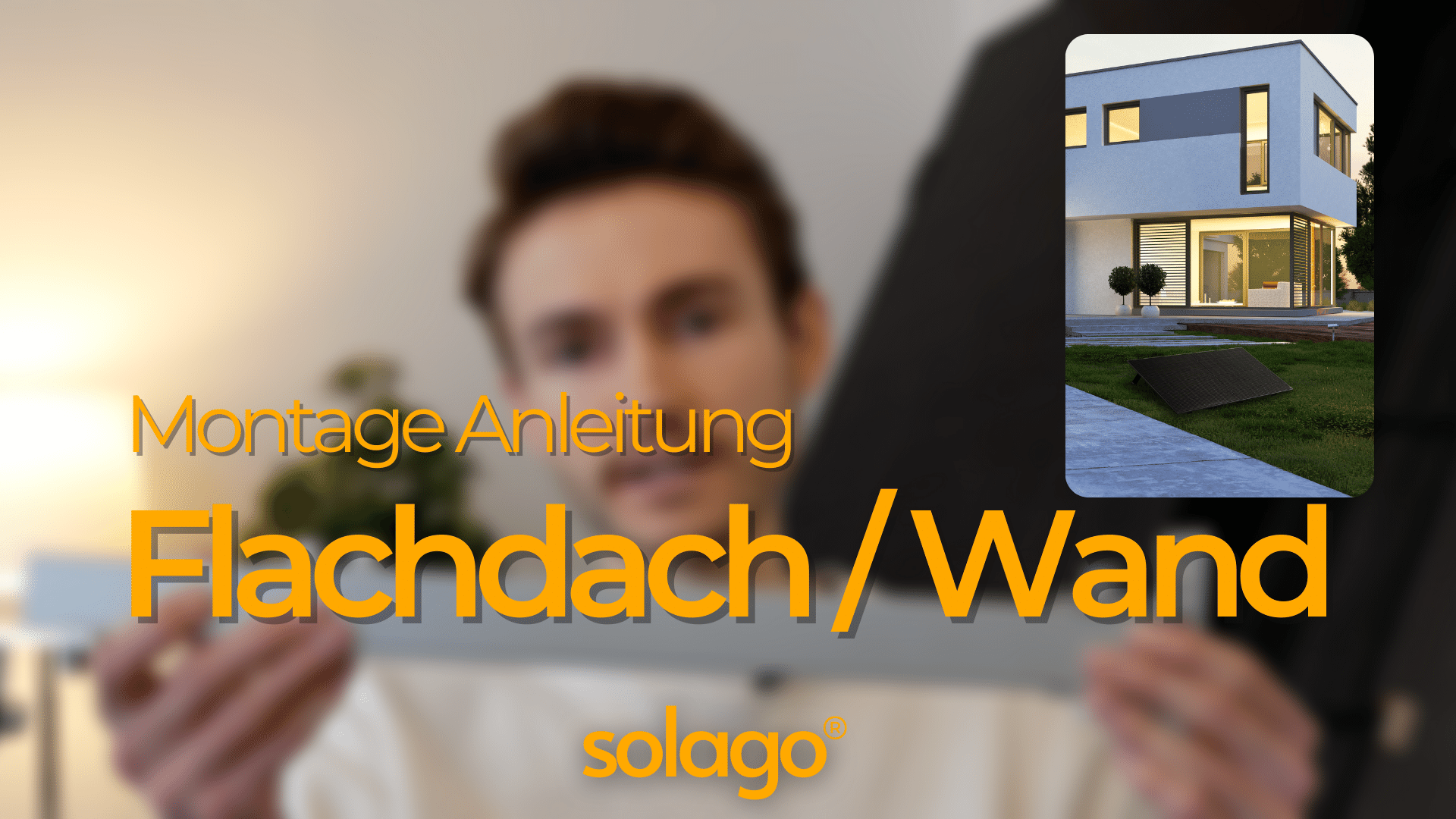 Video laden: Balkonkraftwerk Montage Anleitung Flachdach Wand