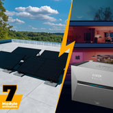 Balkonkraftwerk mit Anker SOLIX Solarbank 3 Pro 3500W Glas-Glas bifazial - Komplettset Flachdach/Boden