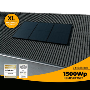 Balkonkraftwerk Schrägdach 1500W - solago