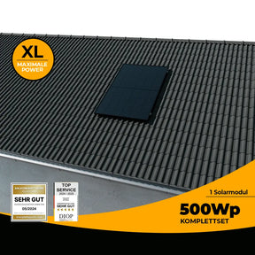 Balkonkraftwerk Schrägdach 500W - solago