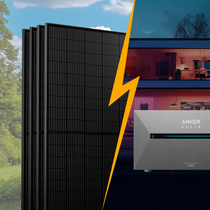 Balkonkraftwerk mit Speicher 2000W - inkl. Anker SOLIX Solarbank 2 Pro - Komplettset
