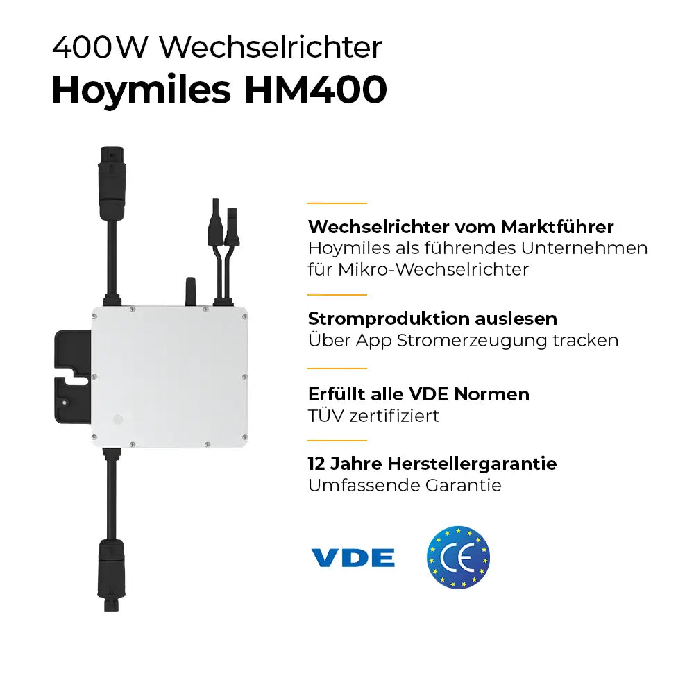Hoymiles HM400 Mikrowechselrichter für Balkonkraftwerke - solago