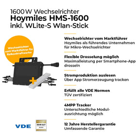 Hoymiles Wechselrichter 1600 Watt HMS-1600 4T