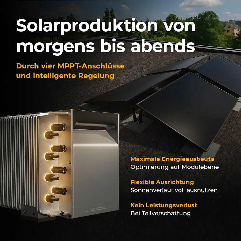 Solarkraftwerk 4000W mit Speicher Anker SOLIX 3 Pro - Set