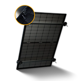 Balkonkraftwerk Halterung für das Bitumendach – Set für ein Solarmodul mit Detailansicht der Befestigung