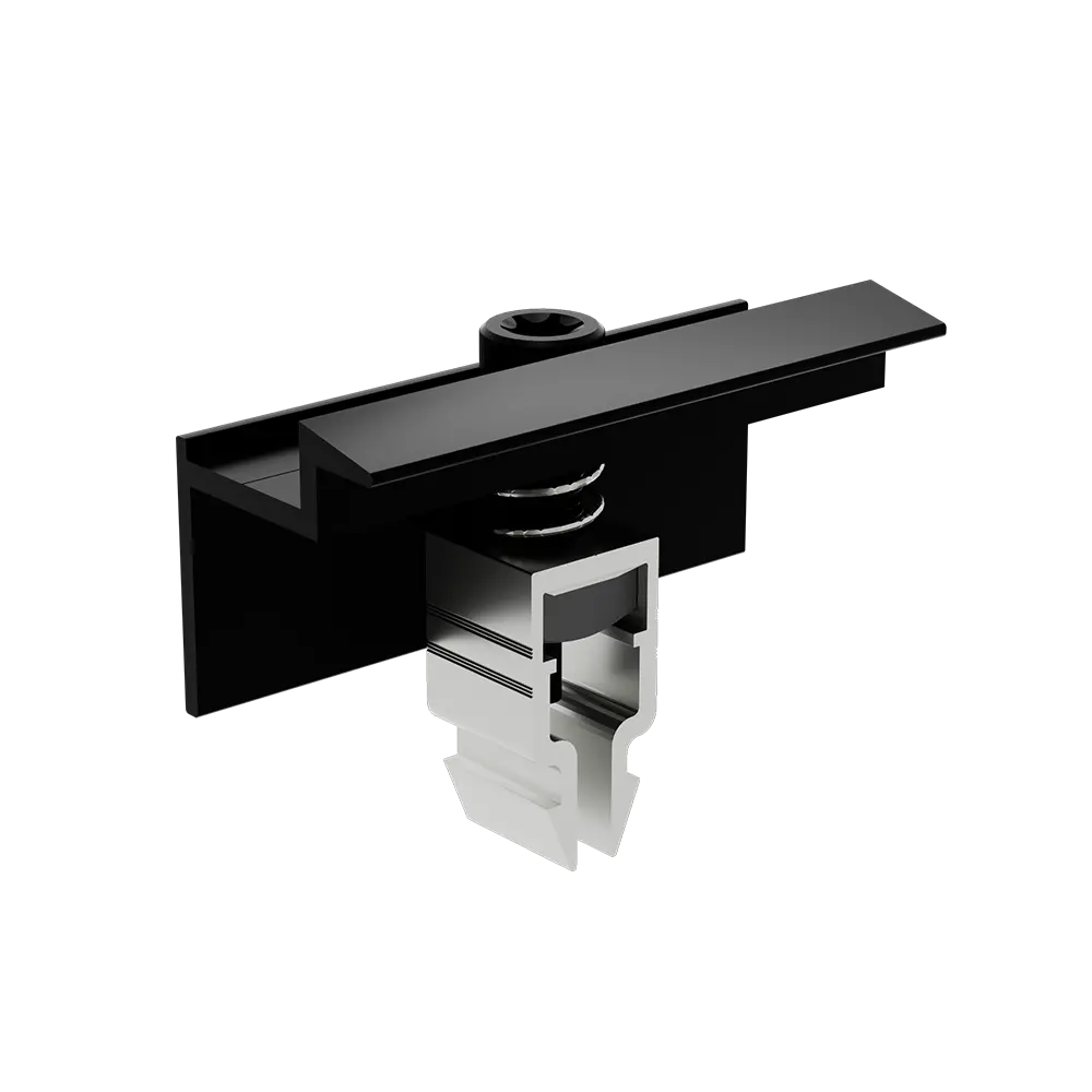 Endklemme Klick System schwarz 30mm