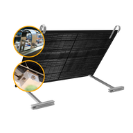 Balkonkraftwerk Halterung für den Balkon - Set für ein Solarmodul