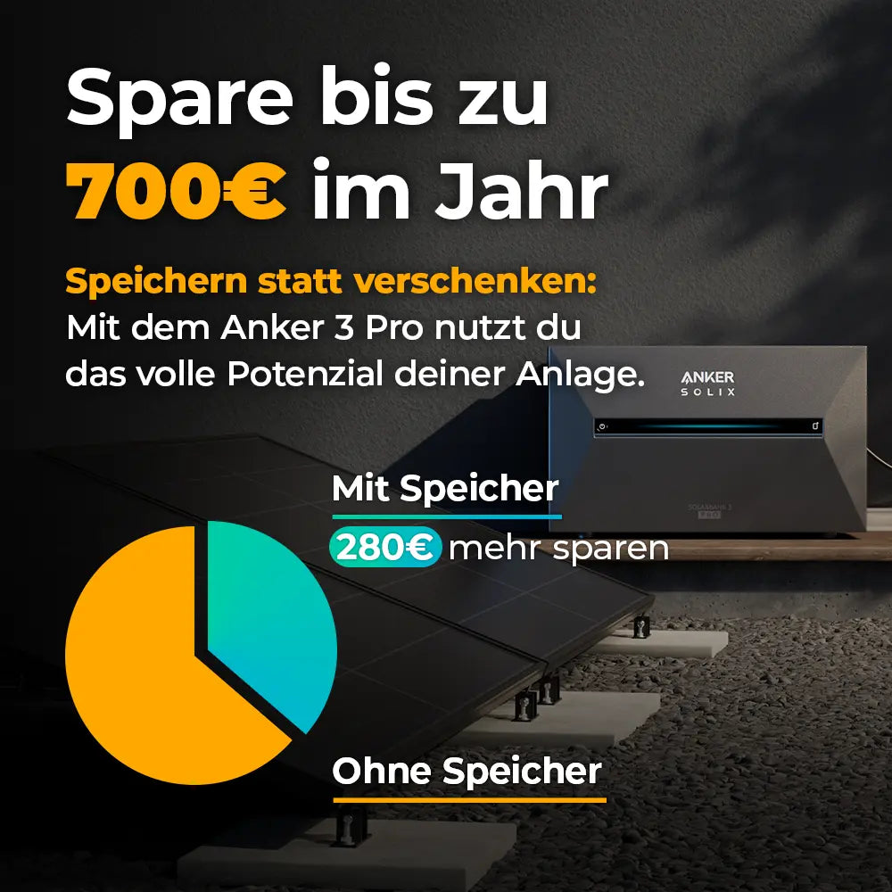 Mit 2000 Watt Balkonkraftwerk sparen