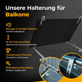 Halterung für Gitterbalkon – solago