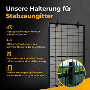 Balkonkraftwerk 1500W mit Speicher Anker SOLIX 3 Pro – Komplettset Stabgitterzaun