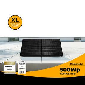 Balkonkraftwerk Flachdach 500 Watt - solago 