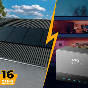 Komplettset Schrägdach Anker-Speicher PowerDock 16-Module