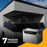 Produktbild - Solarkraftwerk 3500W mit Speicher Anker SOLIX 4 Pro - Komplettset Gitterbalkon