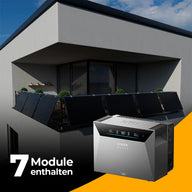 Produktbild - Solarkraftwerk 3500W mit Speicher Anker SOLIX 4 Pro - Komplettset Gitterbalkon