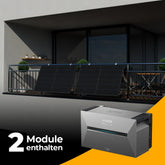 Balkonkraftwerk für den Gitterbalkon mit 1000W mit Speicher