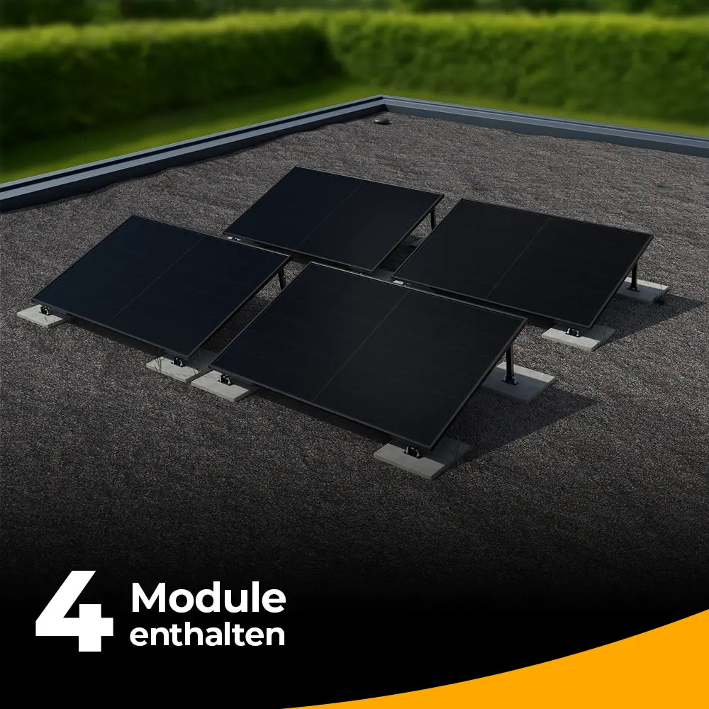 Balkonkraftwerk für das Flachdach mit 2000W