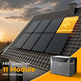 Solarkraftwerk 5500W mit Speicher Anker SOLIX 4 Pro - Komplettset Schrägdach