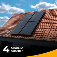 Balkonkraftwerk für das Schrägdach mit 2000W