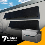 Solarkraftwerk 3500W mit Speicher Anker SOLIX 3 Pro - Komplettset Wandmontage