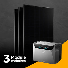 Produktbild - Balkonkraftwerk 1500W mit Speicher Anker SOLIX 4 Pro – Set
