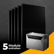 Produktbild - Solarkraftwerk 2500W mit Speicher Anker SOLIX 4 Pro - Set