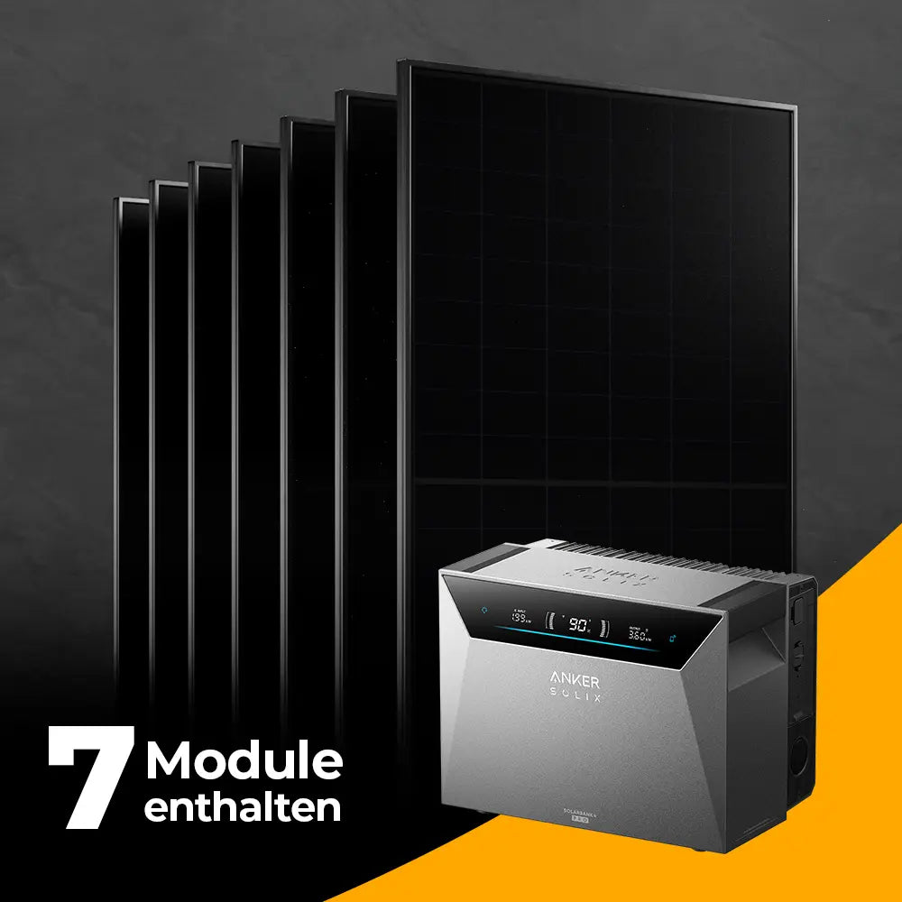 Produktbild - Solarkraftwerk 3500W mit Speicher Anker SOLIX 4 Pro - Set