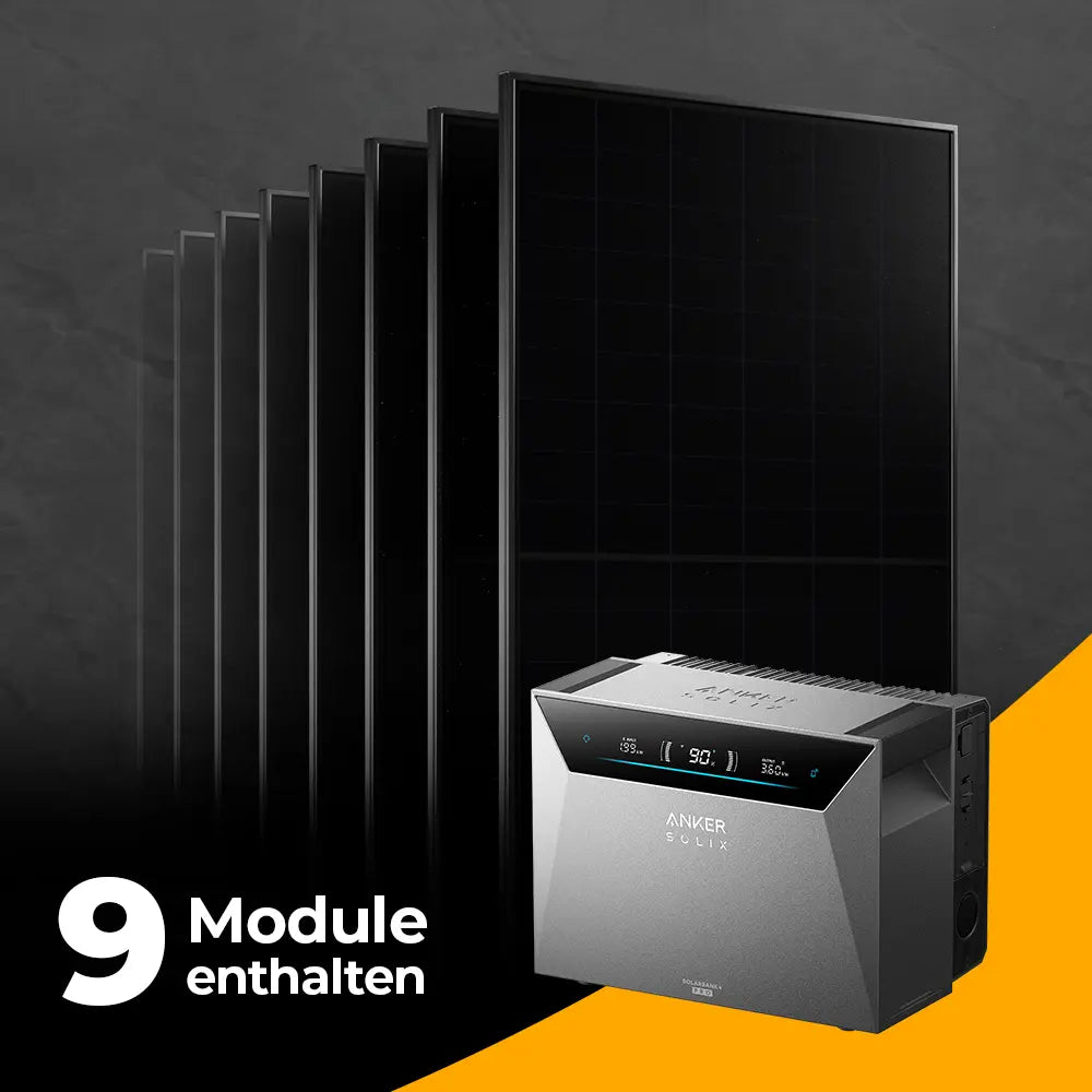 Produktbild - Solarkraftwerk 4500W mit Speicher Anker SOLIX 4 Pro - Set