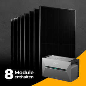 Balkonkraftwerk mit 4000W mit Speicher ohne Halterung