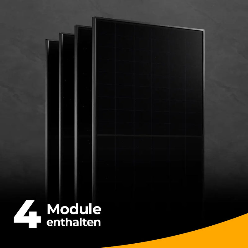 Balkonkraftwerk 2000 Watt Komplettset Glas-Glas