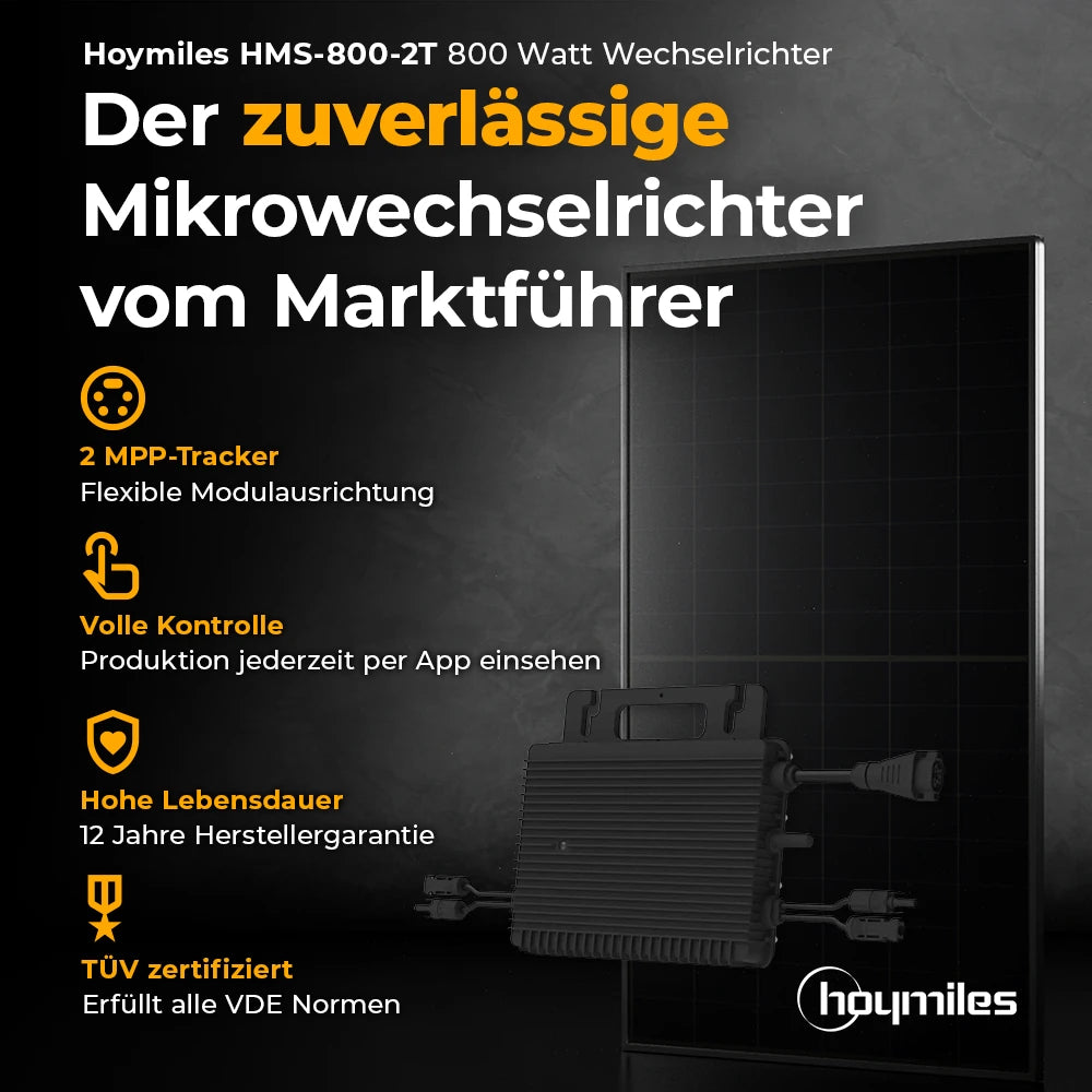 Balkonkraftwerk 900W Flexmodul ohne Speicher - Komplettset