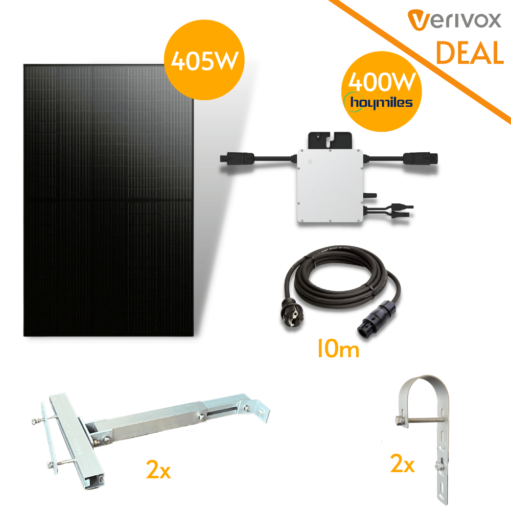 Balkonkraftwerk 400W Komplettset für Balkon Verivox Angebot - solago